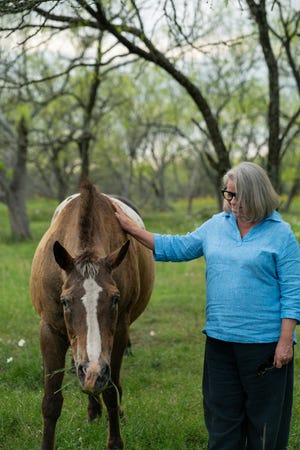 Tracy Frank, the owner and founder of the Society for Animal Rescue and Adoption in Seguin, Texas.